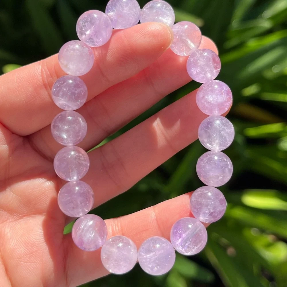 11mm stretchable lavender amethyst bracelet‎ 0249